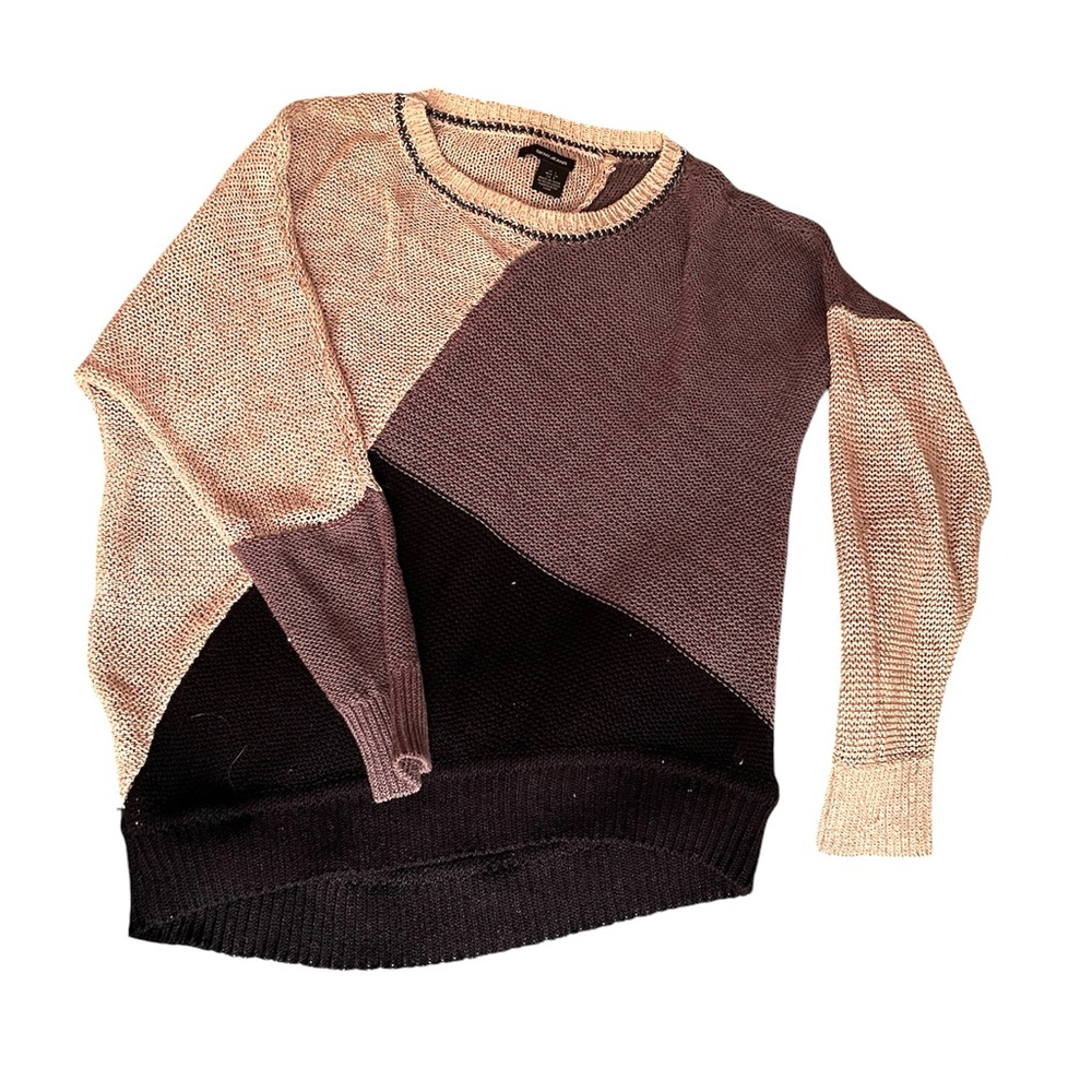 DKNY Women's Black and Grey Sweater